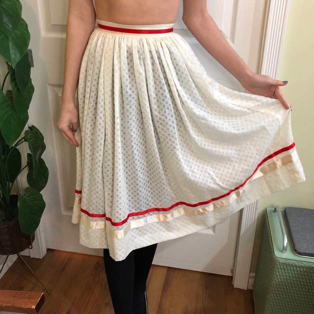 Vintage Saks Fifth Avenue sheer skirt xxs